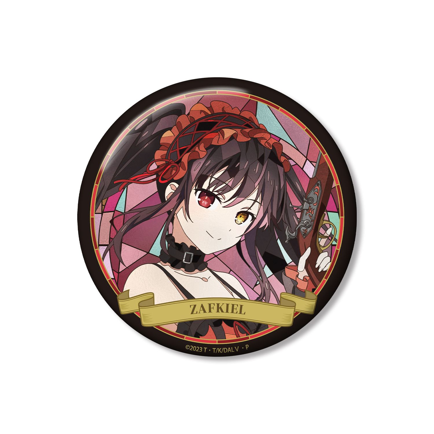 アニメ「デート・ア・ライブV」 時崎狂三 Aure Glass 100mm缶バッジ - AniSmile