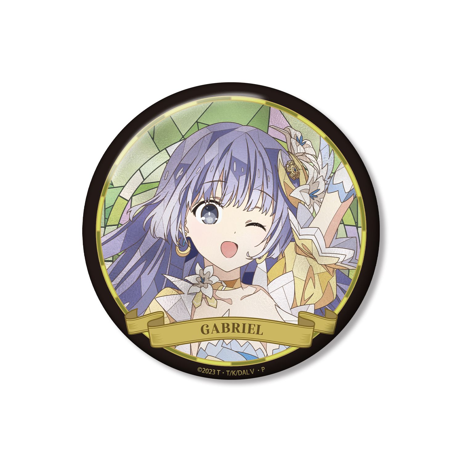 アニメ「デート・ア・ライブV」 誘宵美九 Aure Glass 100mm缶バッジ - AniSmile