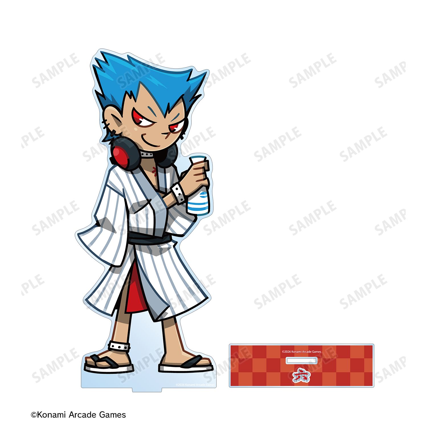 pop'n music High☆Cheers!! 描き下ろし 六 夏祭りver. 特大アクリルスタンド 画像 3 | AniSmile