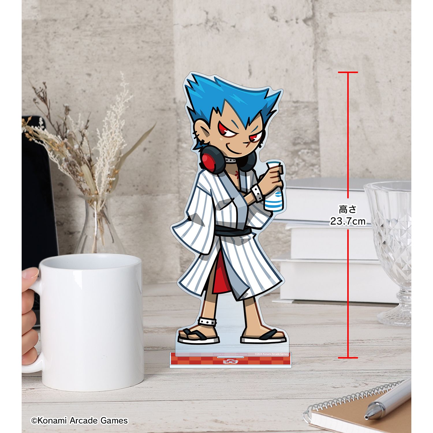 pop'n music High☆Cheers!! 描き下ろし 六 夏祭りver. 特大アクリルスタンド 画像 4 | AniSmile