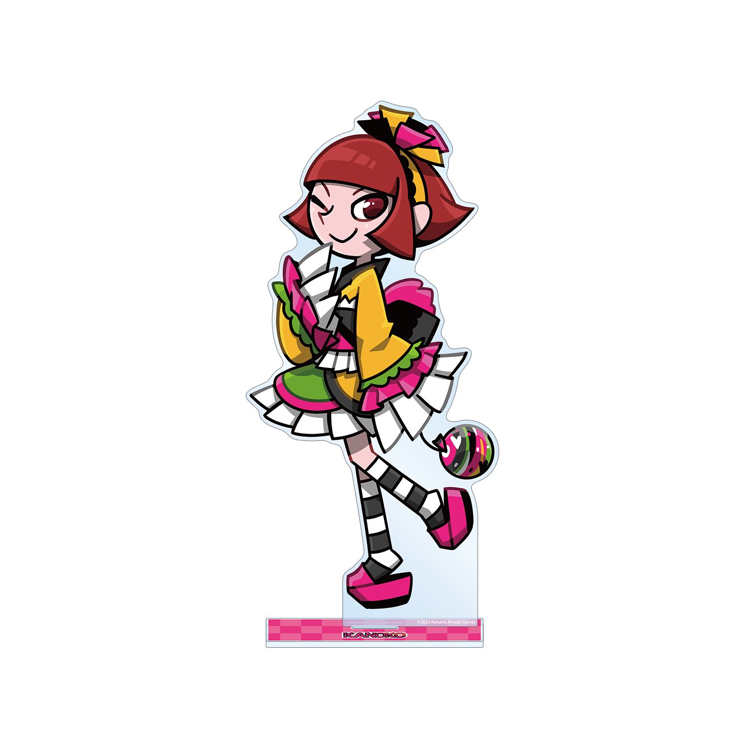 pop'n music High☆Cheers!! 描き下ろし 鹿ノ子 夏祭りver. 特大アクリルスタンド - AniSmile