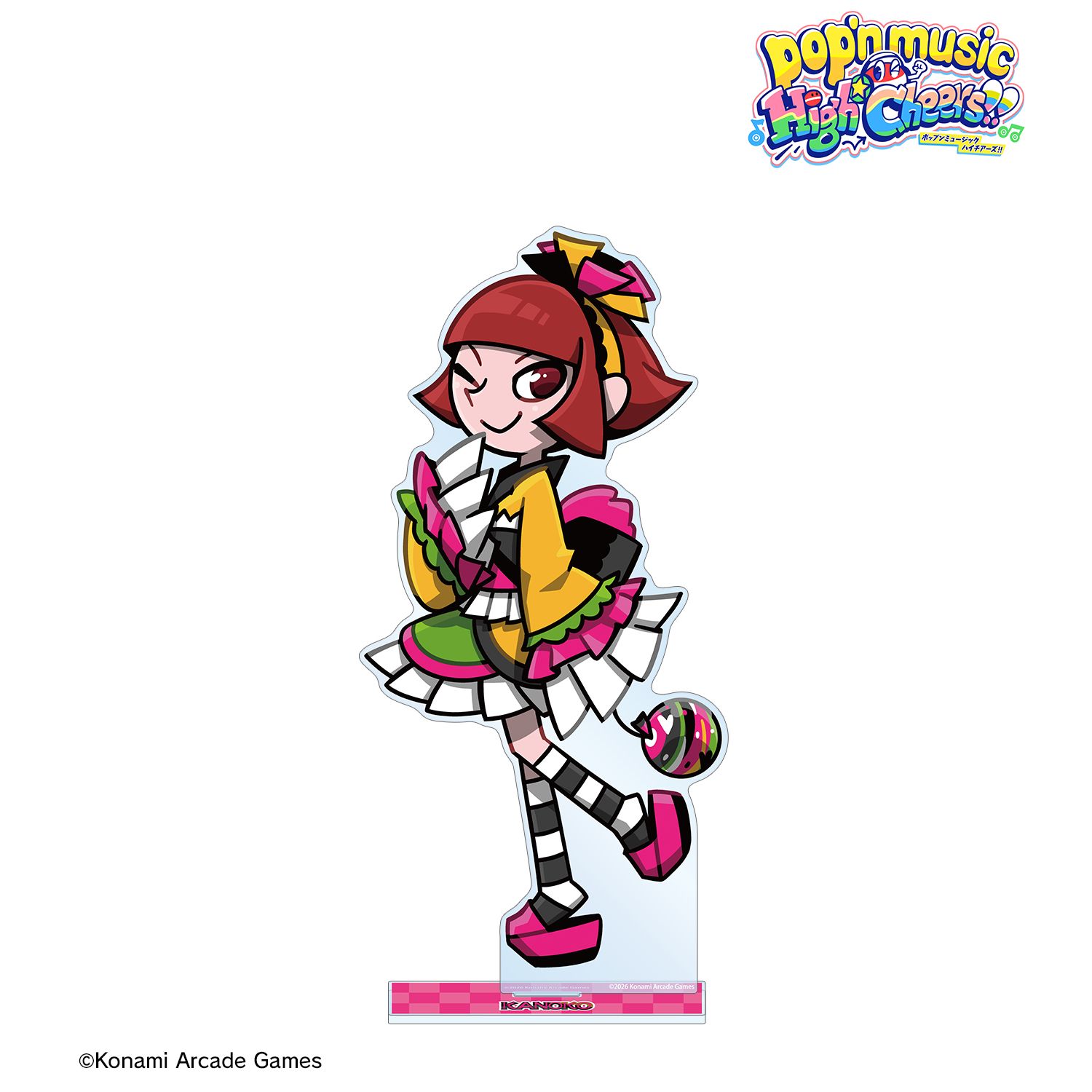pop'n music High☆Cheers!! 描き下ろし 鹿ノ子 夏祭りver. 特大アクリルスタンド 画像 2 | AniSmile