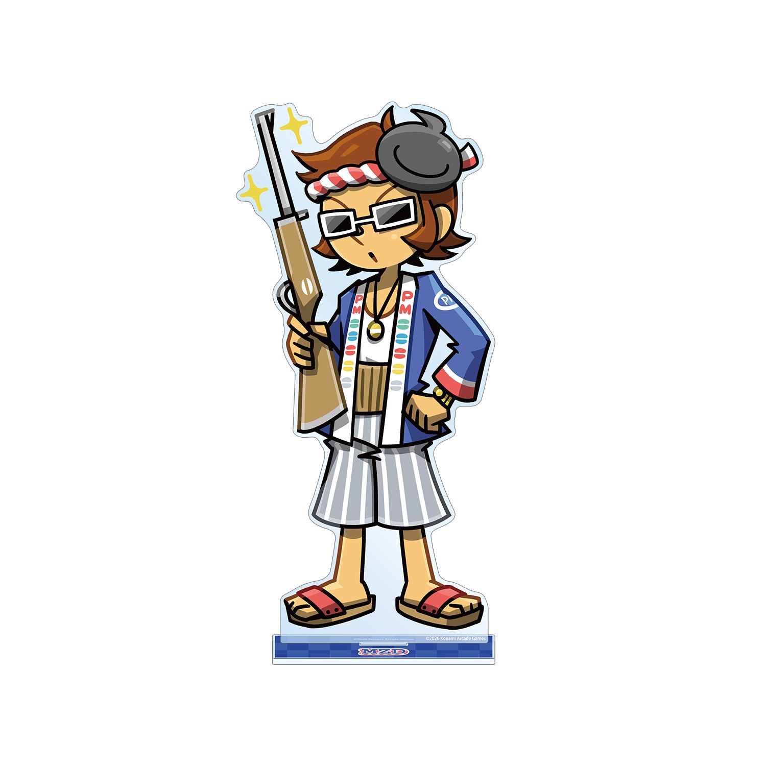 pop'n music High☆Cheers!! 描き下ろし MZD 夏祭りver. 特大アクリルスタンド - AniSmile