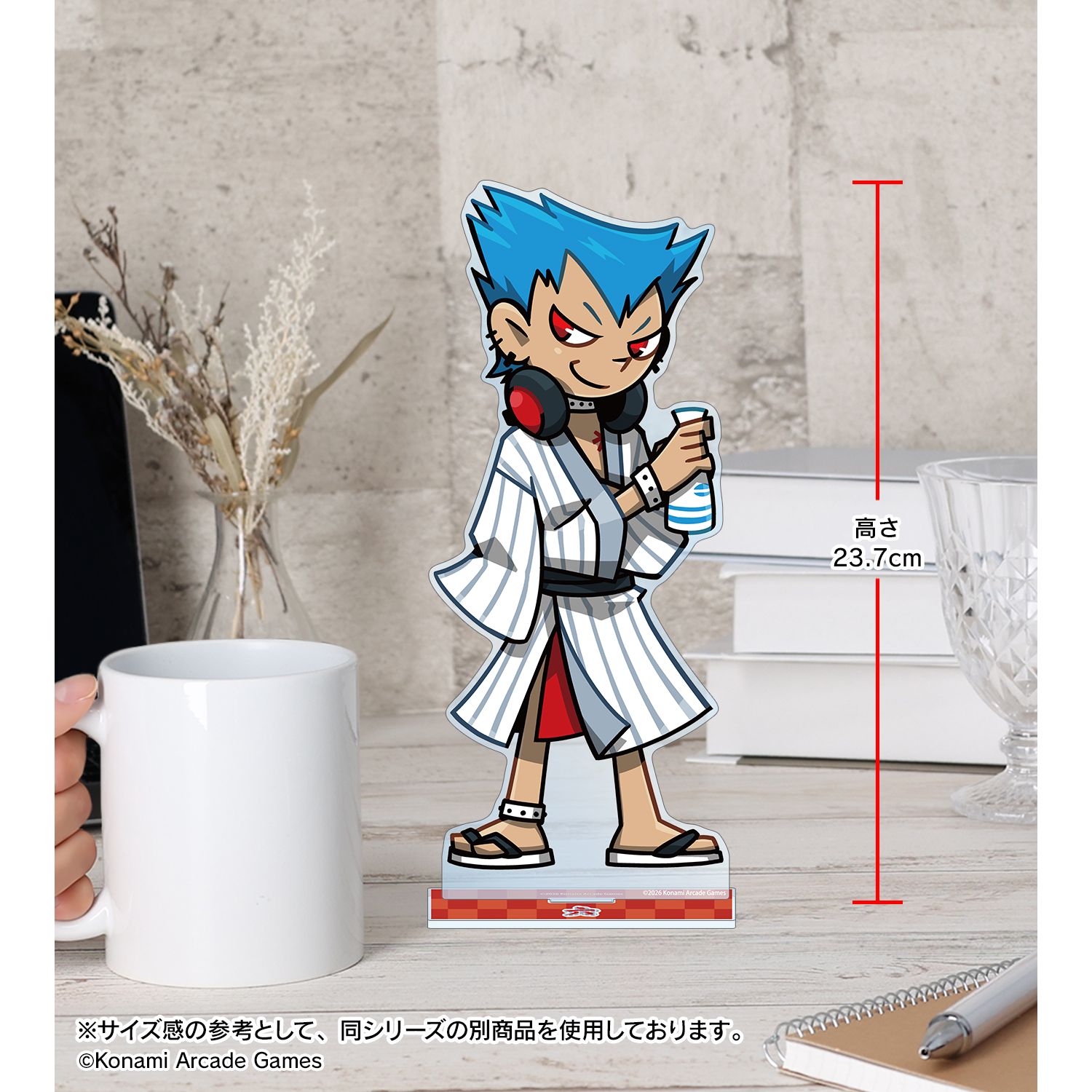 pop'n music High☆Cheers!! 描き下ろし ミミ 夏祭りver. 特大アクリルスタンド 画像 4 | AniSmile
