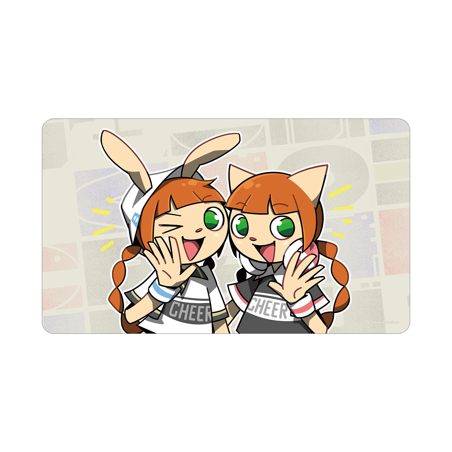 pop'n music High☆Cheers!! ミミ&ニャミ マルチデスクマット - AniSmile