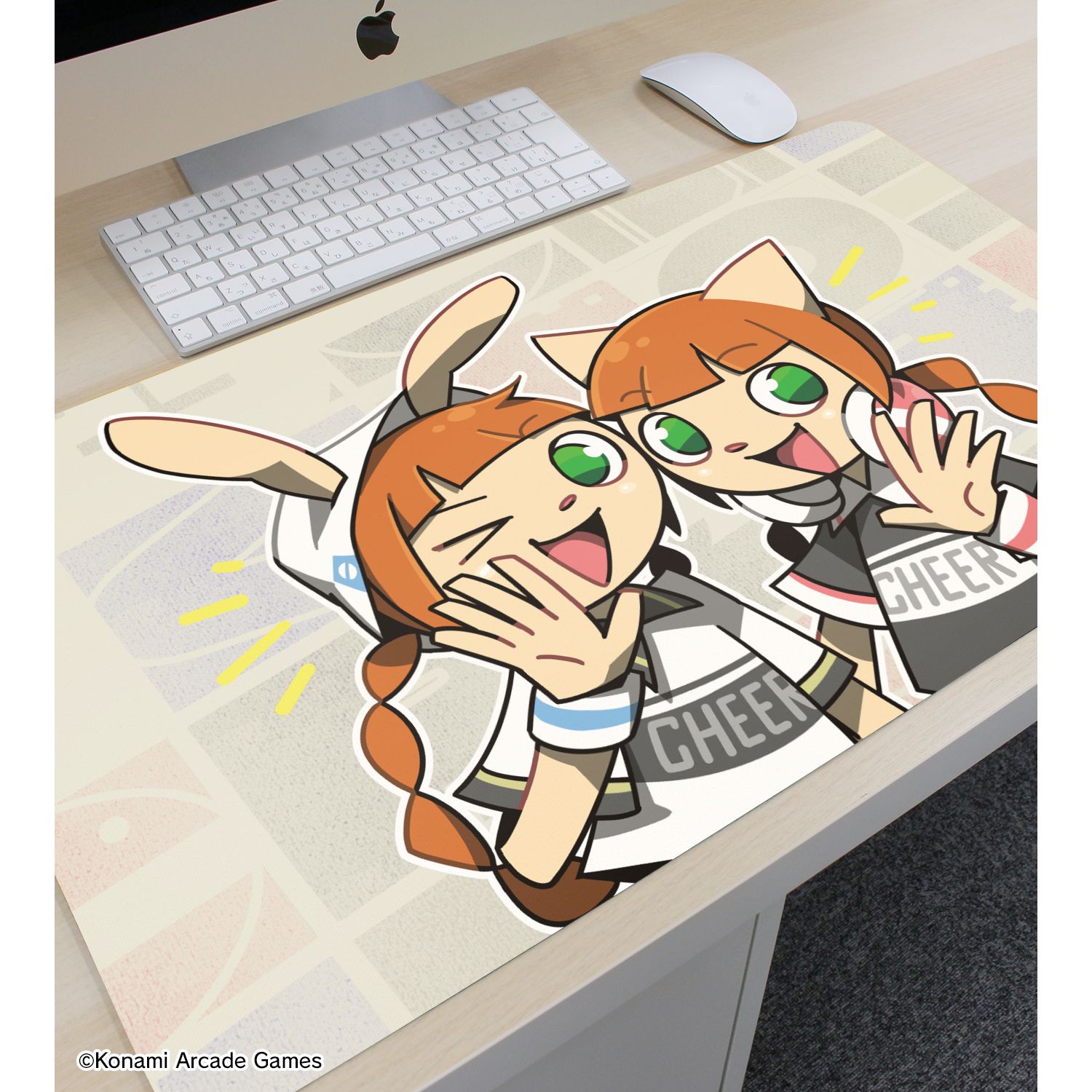 pop'n music High☆Cheers!! ミミ&ニャミ マルチデスクマット 画像 3 | AniSmile