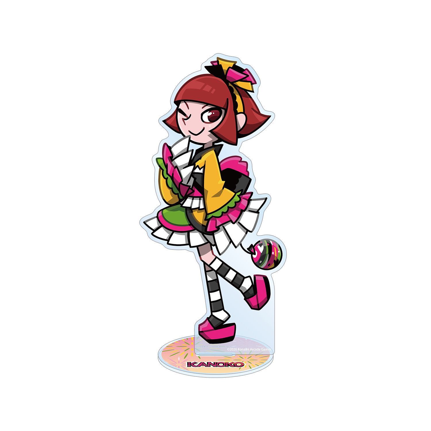 pop'n music High☆Cheers!! 描き下ろし 鹿ノ子 夏祭りver. BIGアクリルスタンド - AniSmile