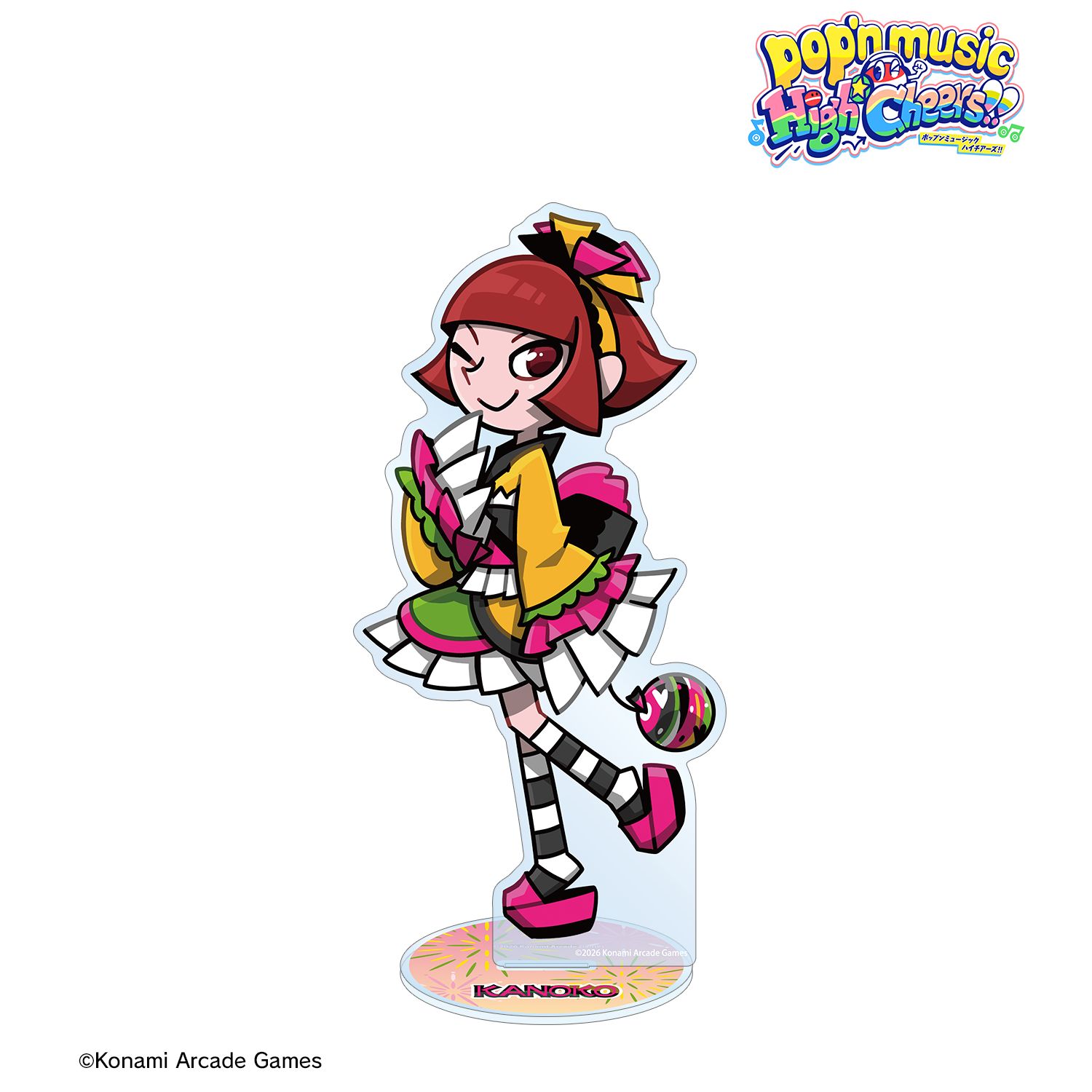 pop'n music High☆Cheers!! 描き下ろし 鹿ノ子 夏祭りver. BIGアクリルスタンド 画像 2 | AniSmile
