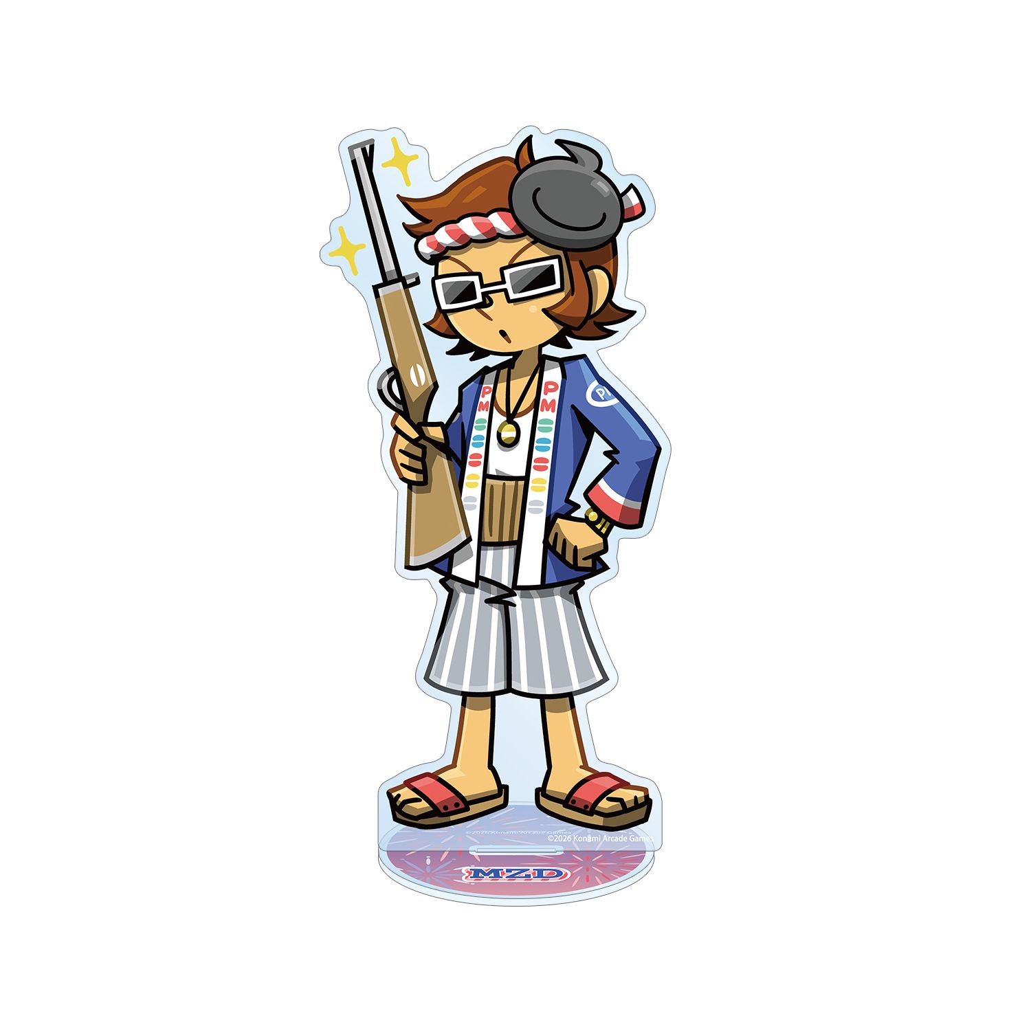 pop'n music High☆Cheers!! 描き下ろし MZD 夏祭りver. BIGアクリルスタンド - AniSmile