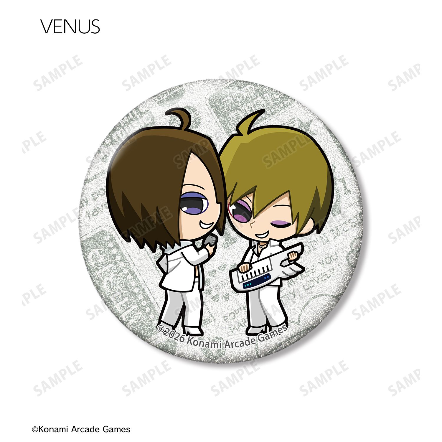 pop'n music High☆Cheers!! トレーディング ちびキャラ vol.1 グリッター缶バッジ(単位/単品) 画像 2 | AniSmile