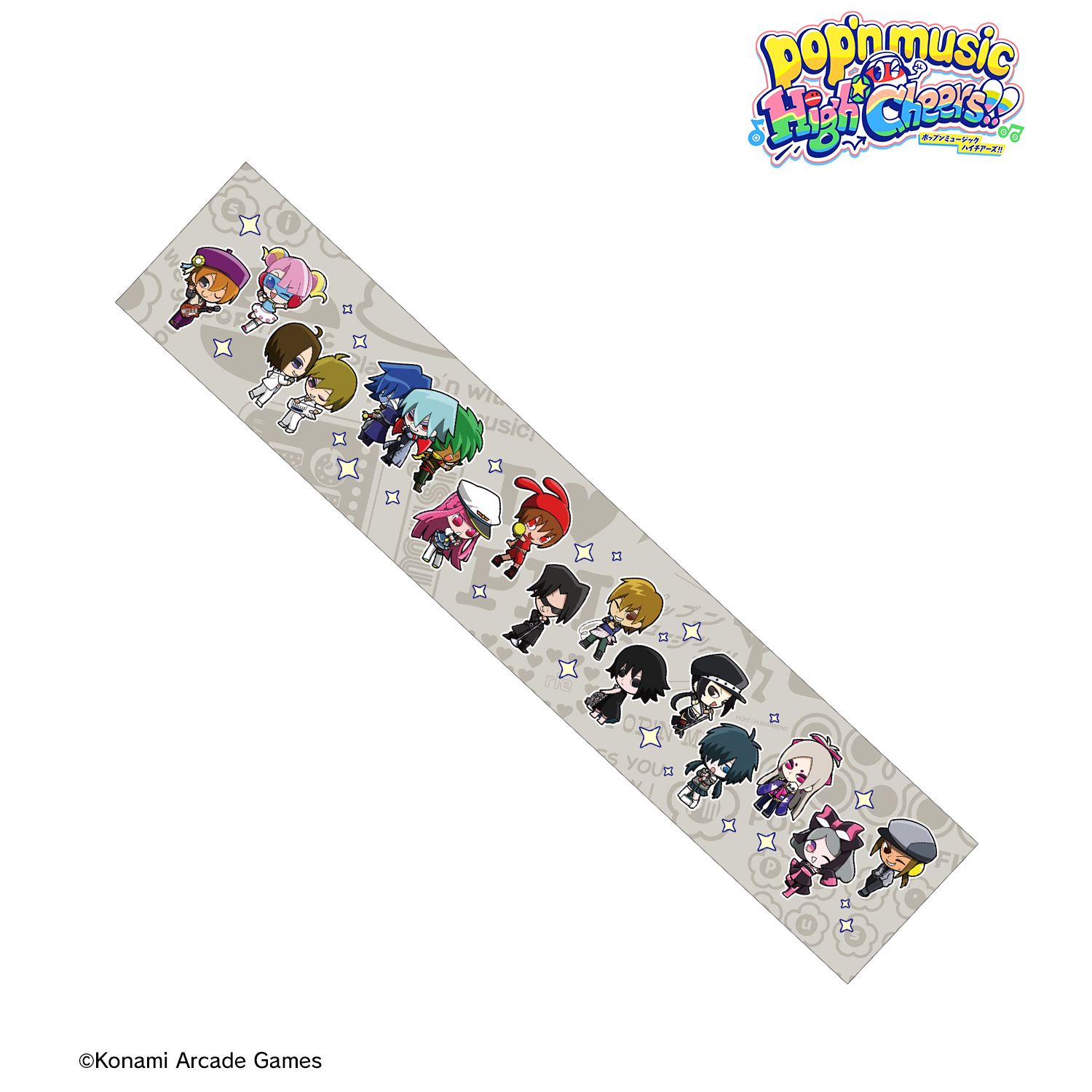 pop'n music High☆Cheers!! ちびキャラ vol.1 マフラータオル 画像 2 | AniSmile