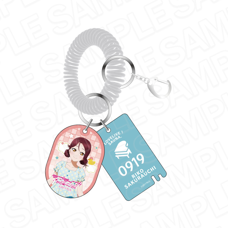 ラブライブ!サンシャイン!! 銭湯風アクリルキーホルダー 桜内梨子 サウナ ver. - AniSmile