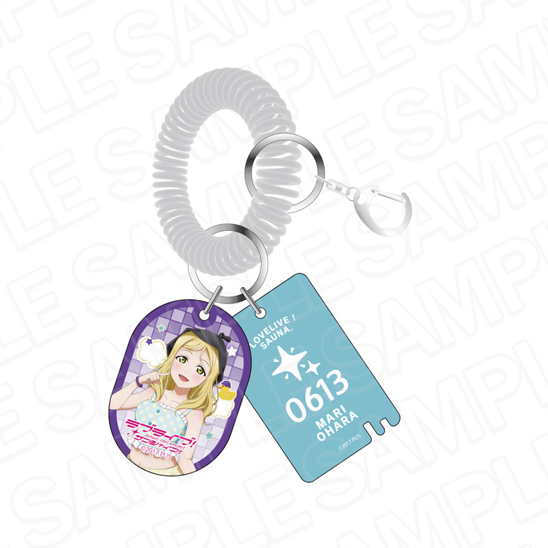 ラブライブ!サンシャイン!! 銭湯風アクリルキーホルダー 小原鞠莉 サウナ ver. - AniSmile