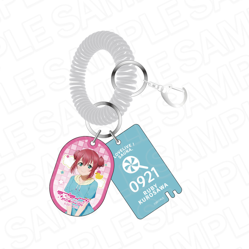 ラブライブ!サンシャイン!! 銭湯風アクリルキーホルダー 黒澤ルビィ サウナ ver. - AniSmile