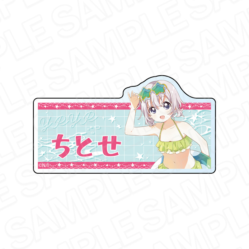 ゆるゆり アクリルネームバッジ 池田千歳 水着 ver. - 公式商品画像 | AniSmile