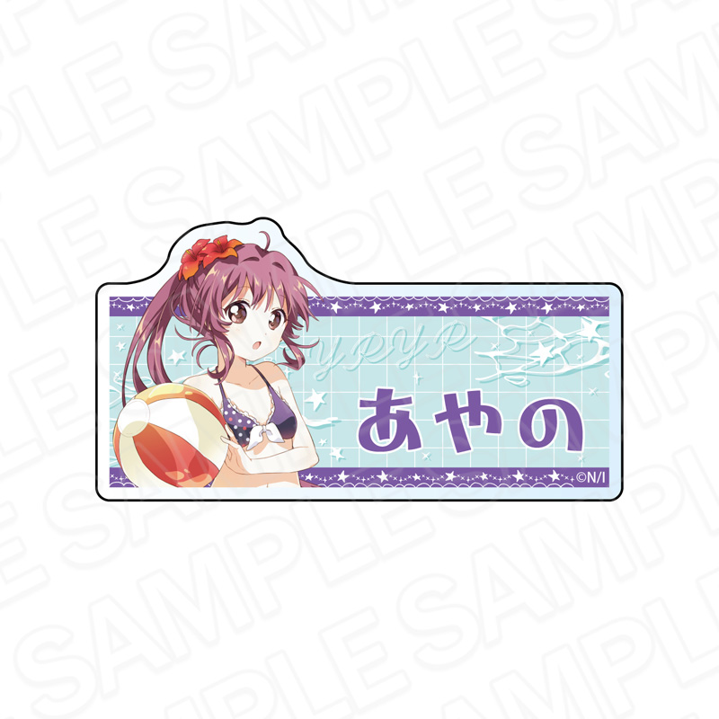 ゆるゆり アクリルネームバッジ 杉浦綾乃 水着 ver. - 公式商品画像 | AniSmile