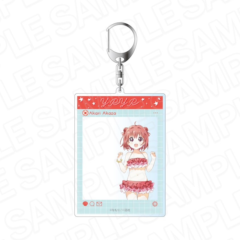 ゆるゆり SNS風アクリルキーホルダー 赤座あかり 水着 ver. - 公式商品画像 | AniSmile