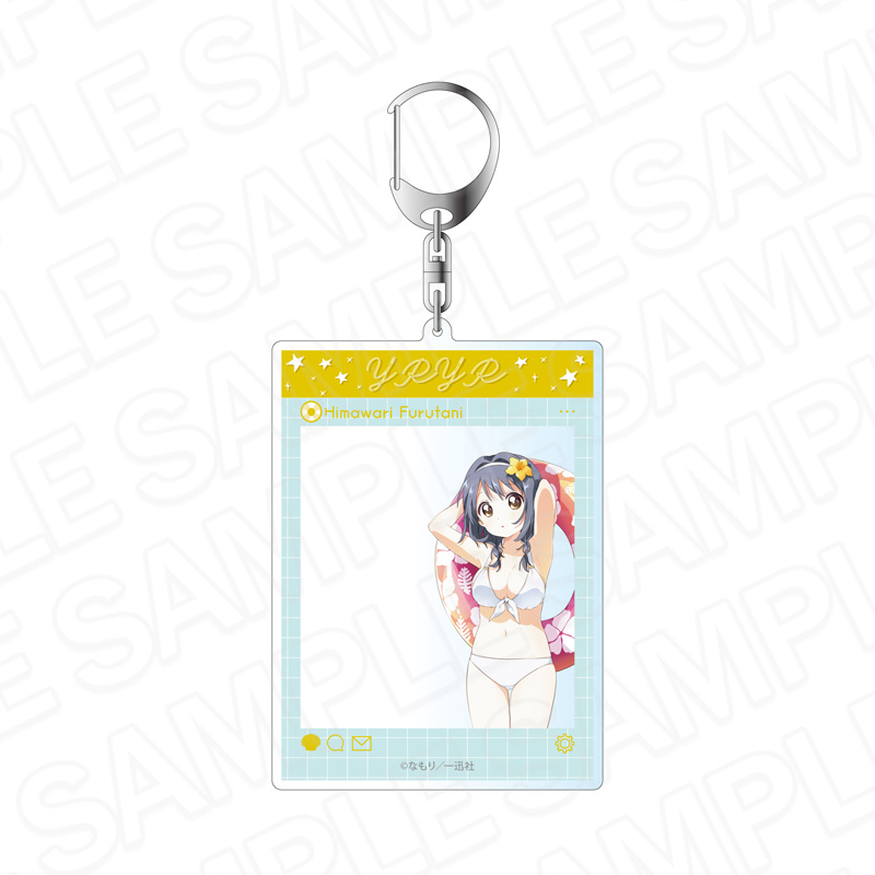 ゆるゆり SNS風アクリルキーホルダー 古谷向日葵 水着 ver. - 公式商品画像 | AniSmile