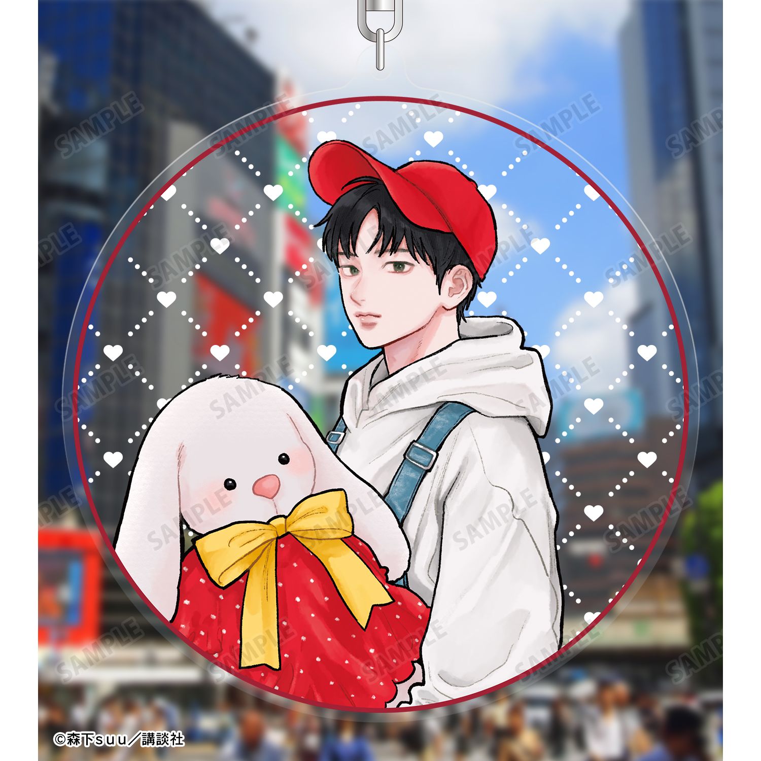 ゆびさきと恋々 森下suu先生 描き下ろし 芦沖 桜志 SPRING GIFTver. BIGアクリルキーホルダー Image 3 | AniSmile