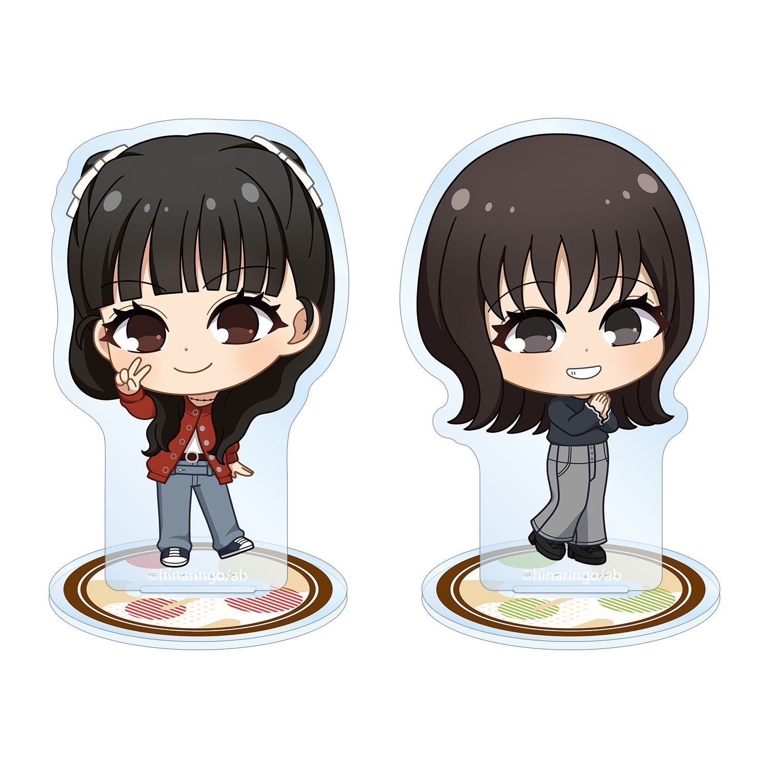 佐藤日向と鈴木みのりのひなりんご 佐藤日向&鈴木みのり ちびキャラ アクリルスタンド2個セット 画像 4 | AniSmile
