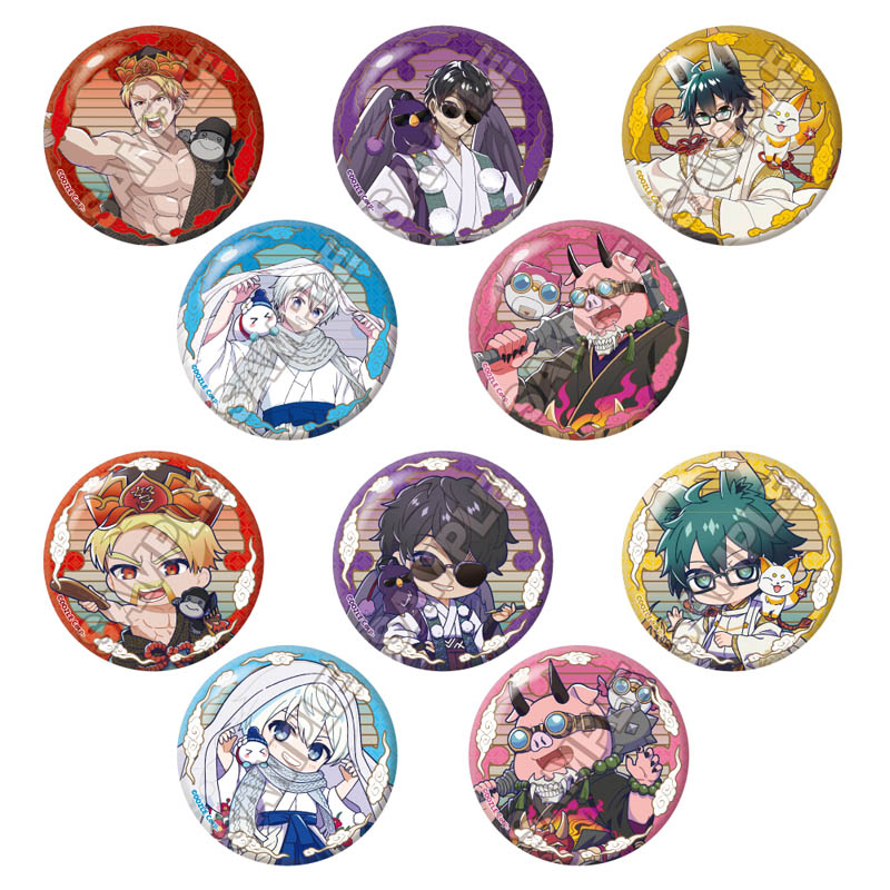ドズル社 百鬼夜行 グリッター缶バッジ 1BOX=10入 - AniSmile