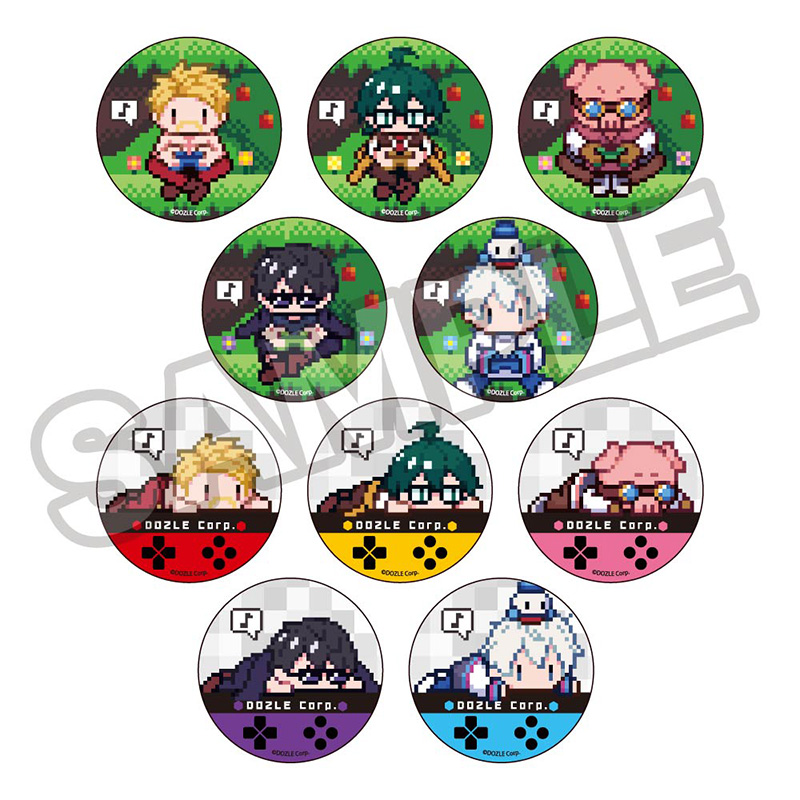 ドズル社 PIXEL ART 缶バッジ 1BOX=10入り - 公式商品画像 | AniSmile