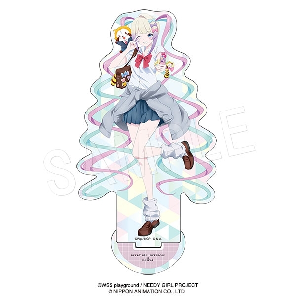 NEEDY GIRL OVERDOSE × ラスカル ホロアクリルフィギュアスタンド 平成制服スタイルver. 超てんちゃん&ラスカル - AniSmile