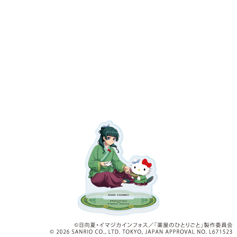アクリルスタンド「TVアニメ『薬屋のひとりごと』×サンリオキャラクターズ」01/猫猫×ハローキティ(コラボイラスト) - AniSmile