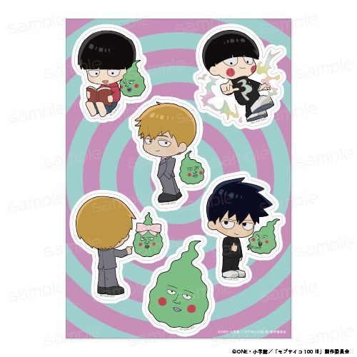 霊幻の必殺技ver. モブサイコ100 Ⅲ ガラスステッカー【B】 - official product image | AniSmile