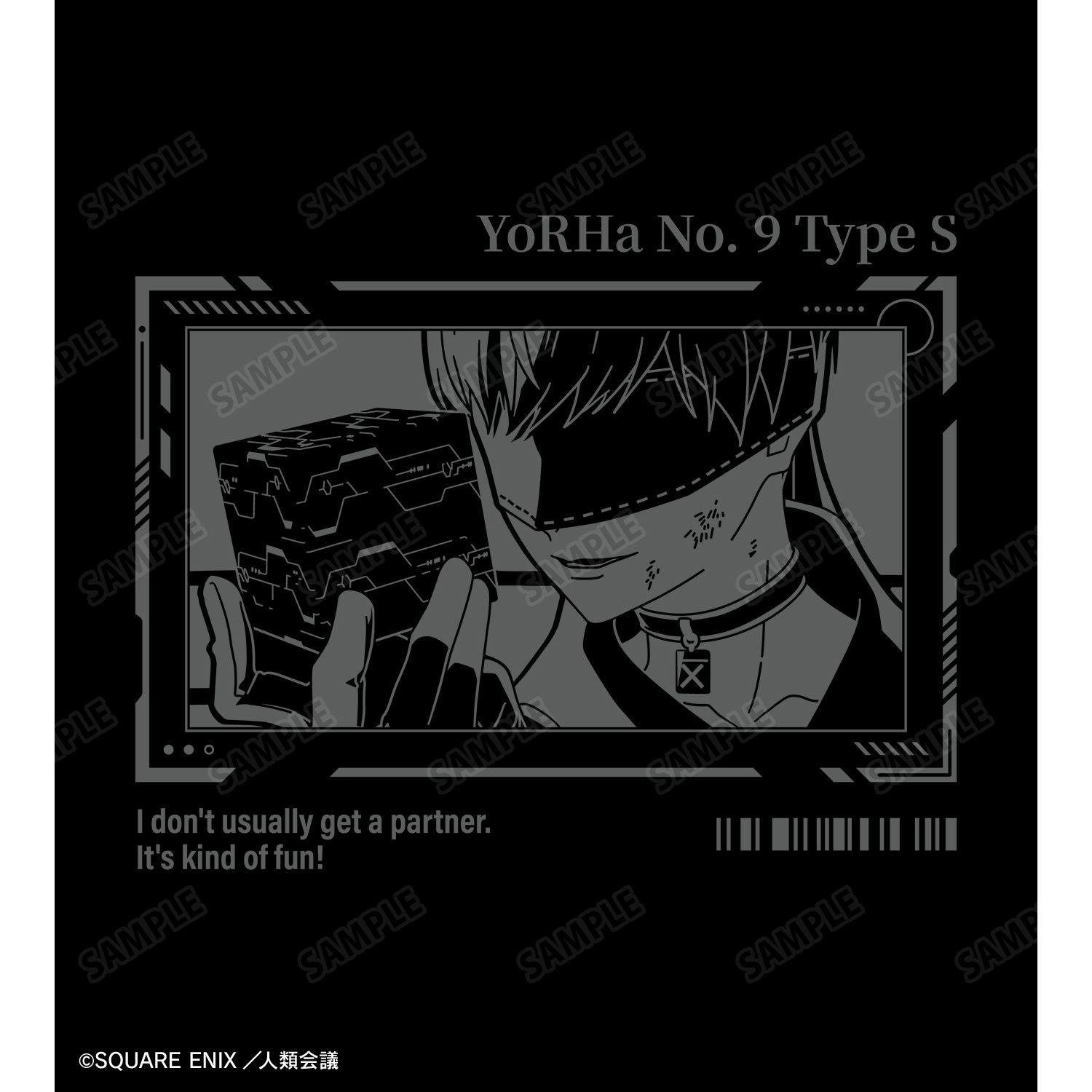 アニメ「NieR:Automata Ver1.1a」 9S リフレクタープリントTシャツメンズ(サイズ/XXXL) 画像 4 | AniSmile