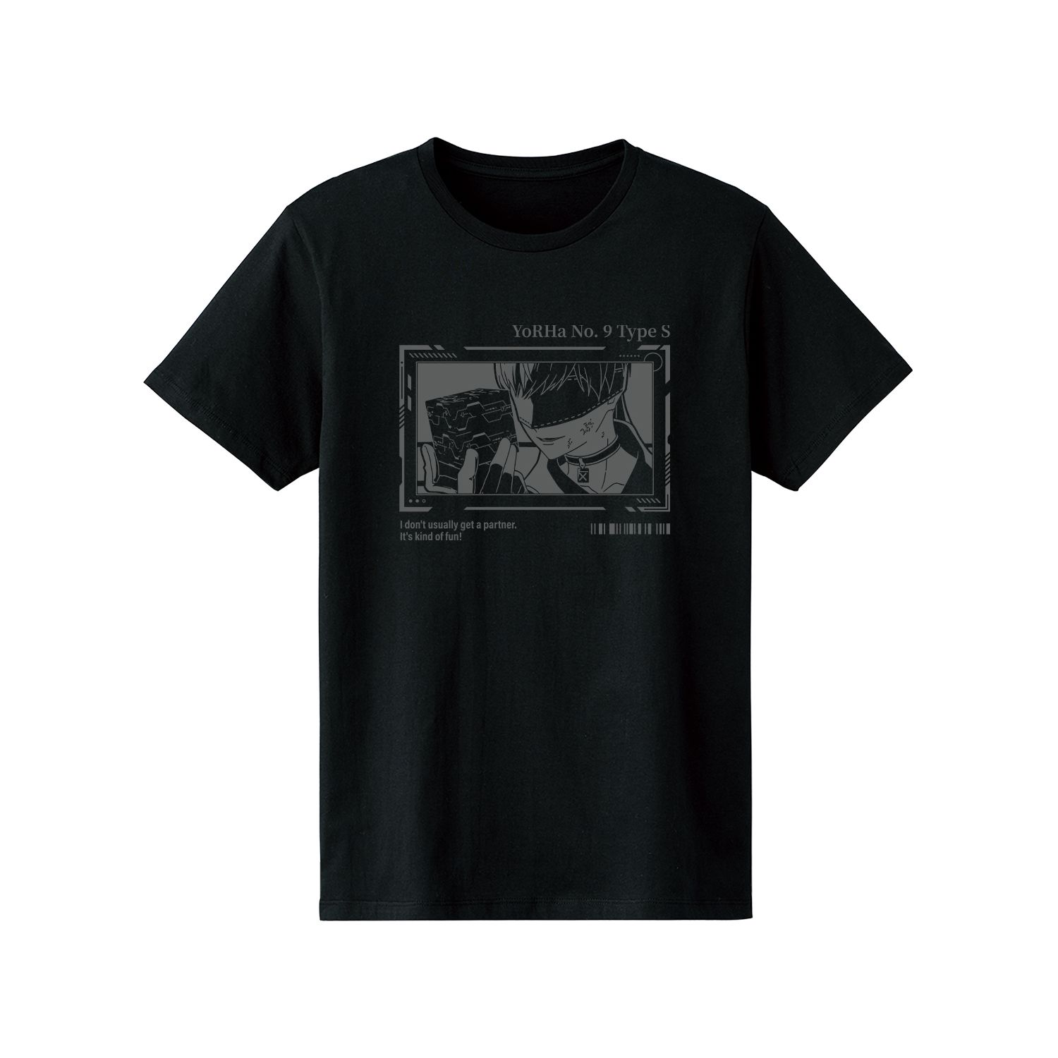アニメ「NieR:Automata Ver1.1a」 9S リフレクタープリントTシャツレディース(サイズ/L) - 公式商品画像 | AniSmile