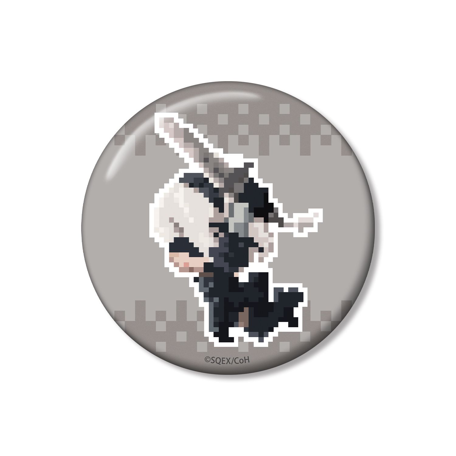 アニメ「NieR:Automata Ver1.1a」 2B DOT DOT 100mm缶バッジ ver.A - 公式商品画像 | AniSmile