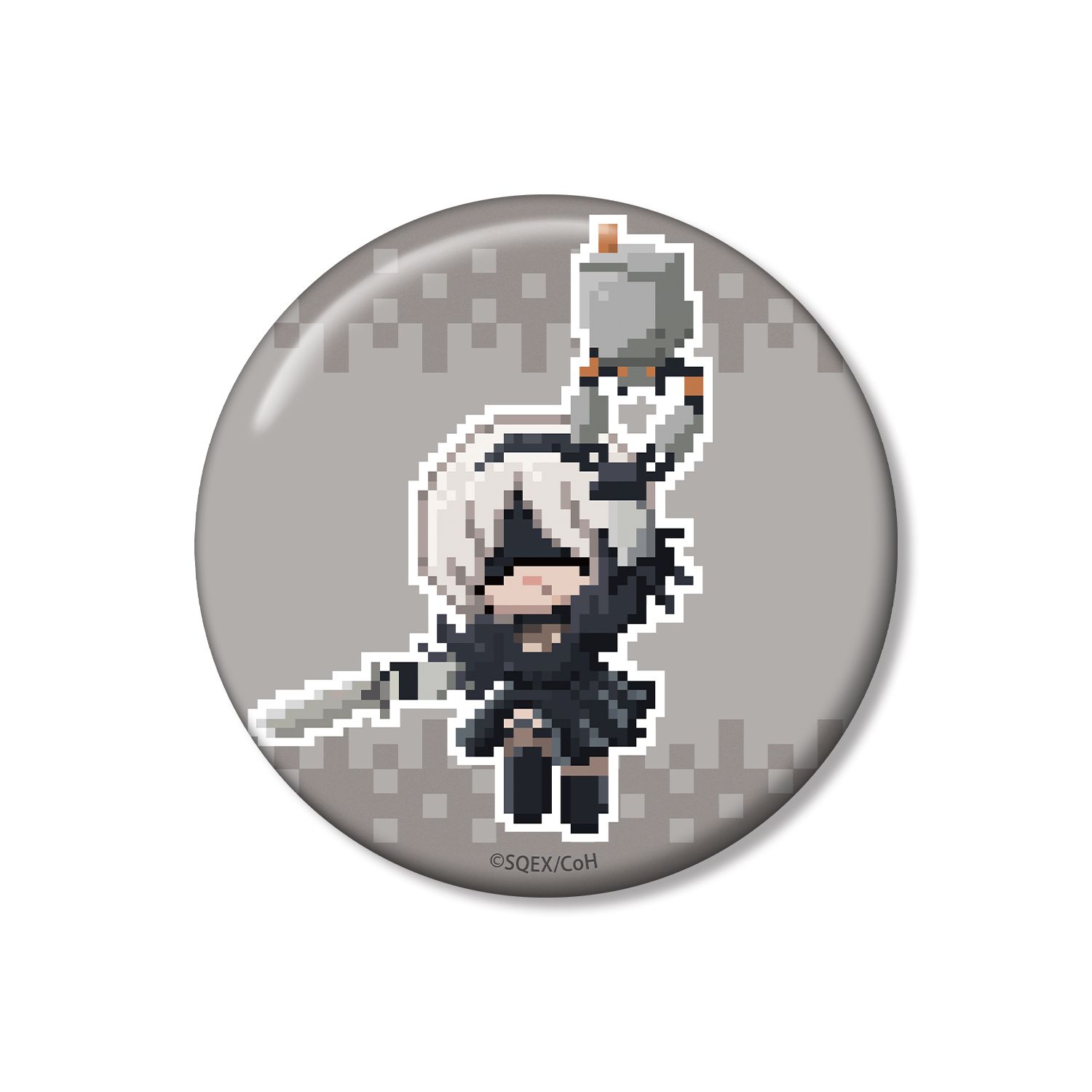 アニメ「NieR:Automata Ver1.1a」 2B DOT DOT 100mm缶バッジ ver.B - 公式商品画像 | AniSmile