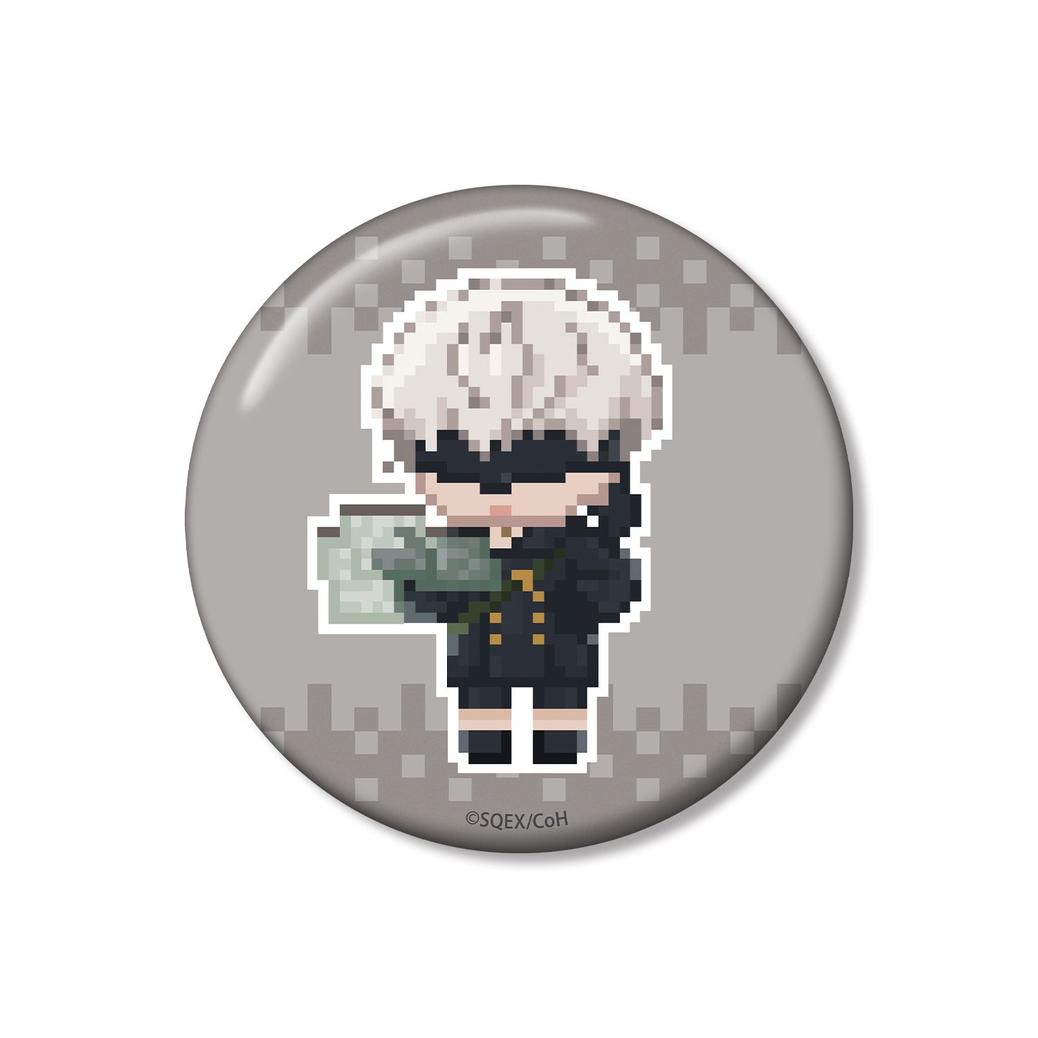 アニメ「NieR:Automata Ver1.1a」 9S DOT DOT 100mm缶バッジ ver.A - 公式商品画像 | AniSmile