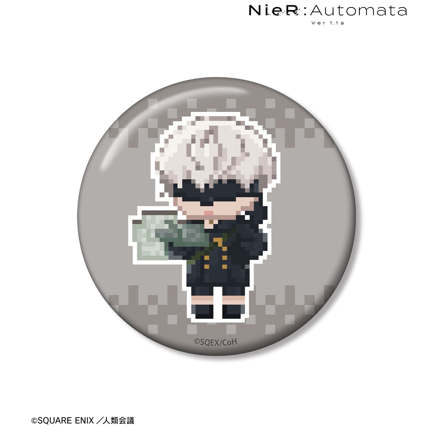 アニメ「NieR:Automata Ver1.1a」 9S DOT DOT 100mm缶バッジ ver.A 画像 2 | AniSmile