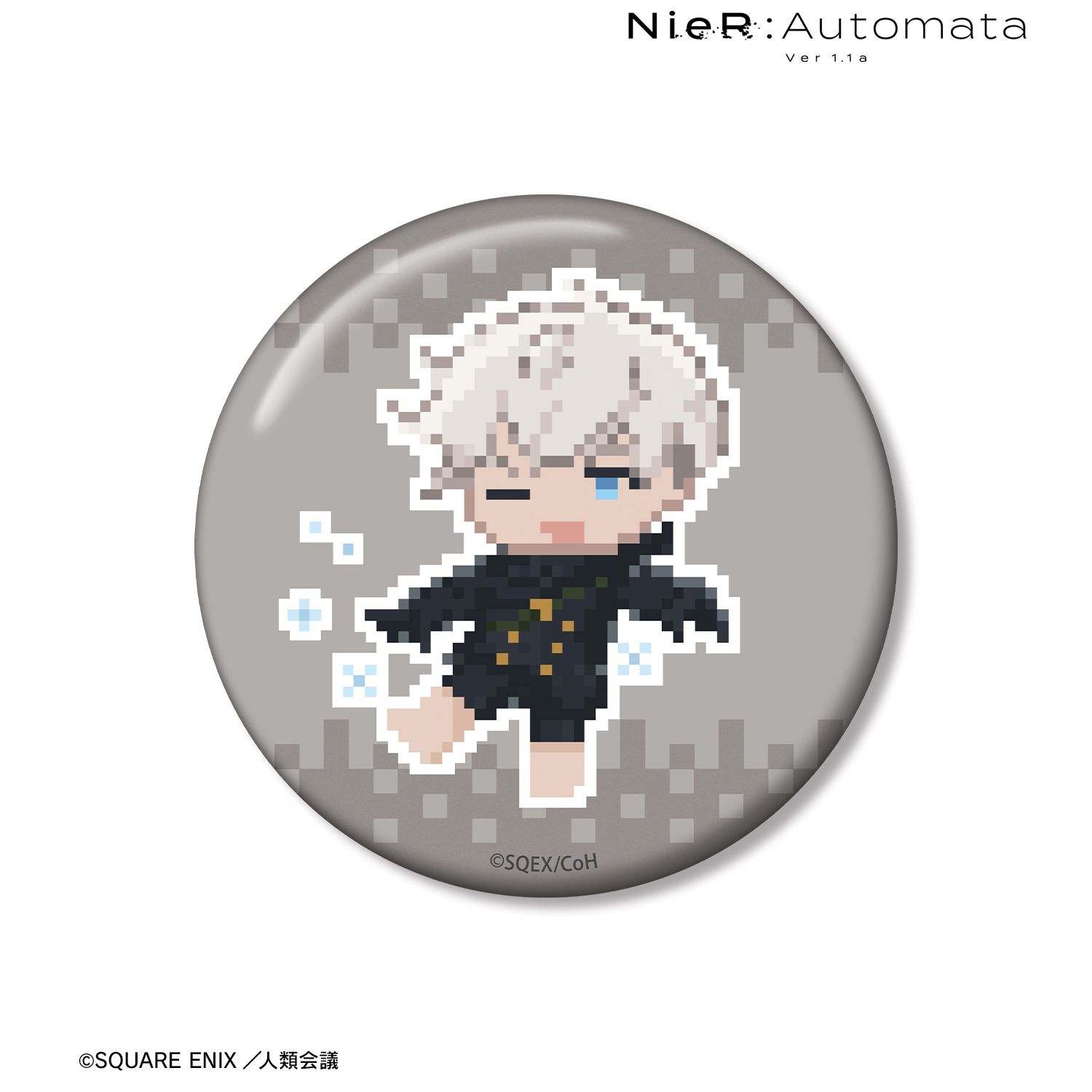 アニメ「NieR:Automata Ver1.1a」 9S DOT DOT 100mm缶バッジ ver.B 画像 2 | AniSmile