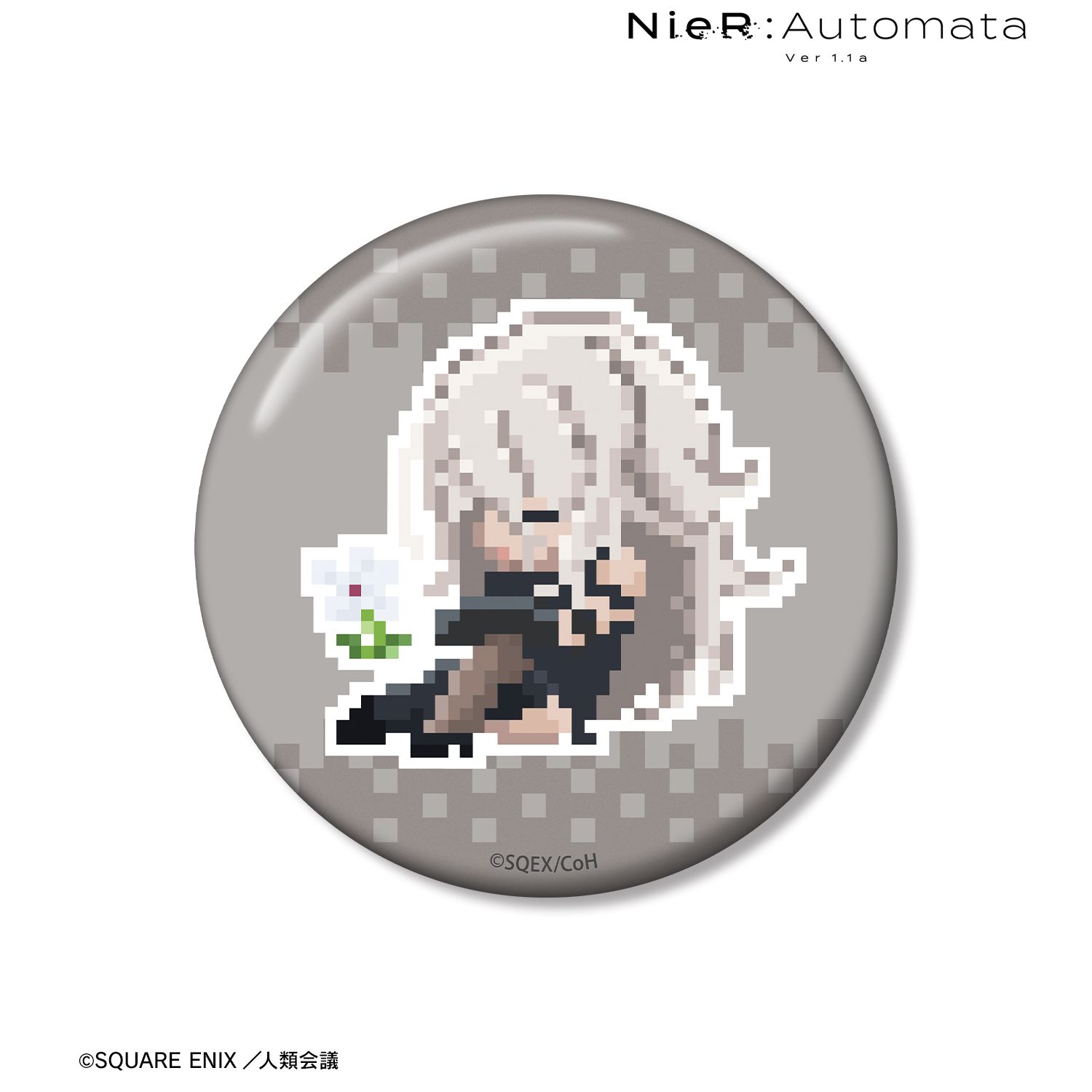 アニメ「NieR:Automata Ver1.1a」 A2 DOT DOT 100mm缶バッジ ver.B 画像 2 | AniSmile