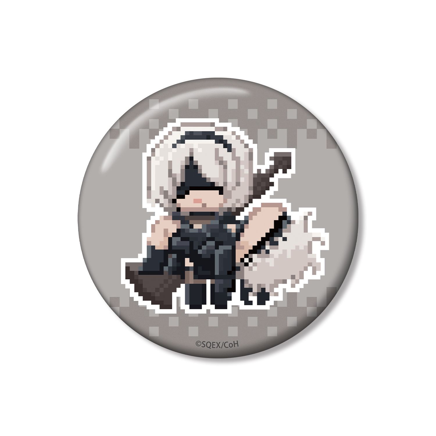 アニメ「NieR:Automata Ver1.1a」 2B/9S DOT DOT 100mm缶バッジ ver.A - 公式商品画像 | AniSmile