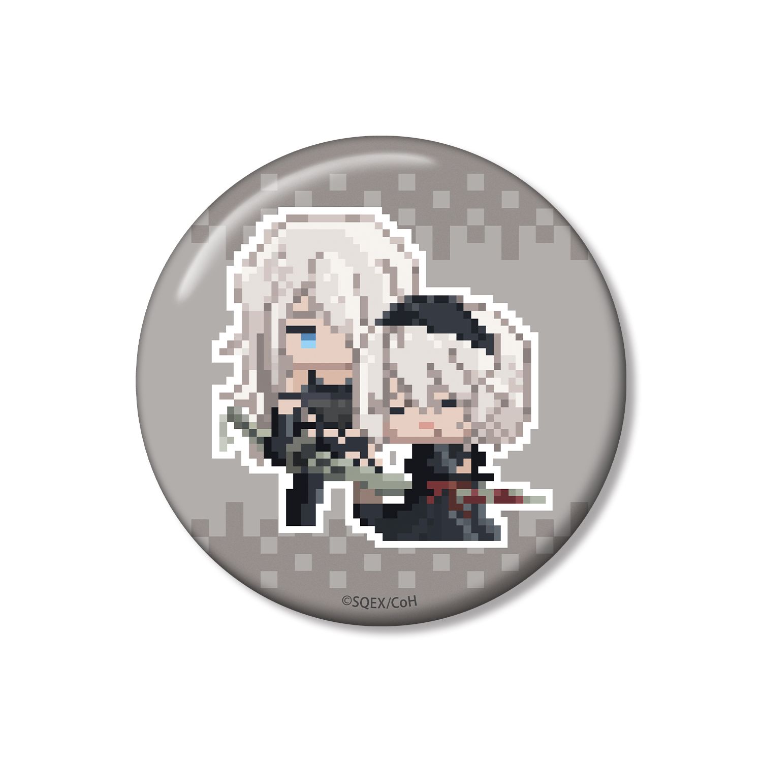 アニメ「NieR:Automata Ver1.1a」 2B/A2 DOT DOT 100mm缶バッジ - 公式商品画像 | AniSmile