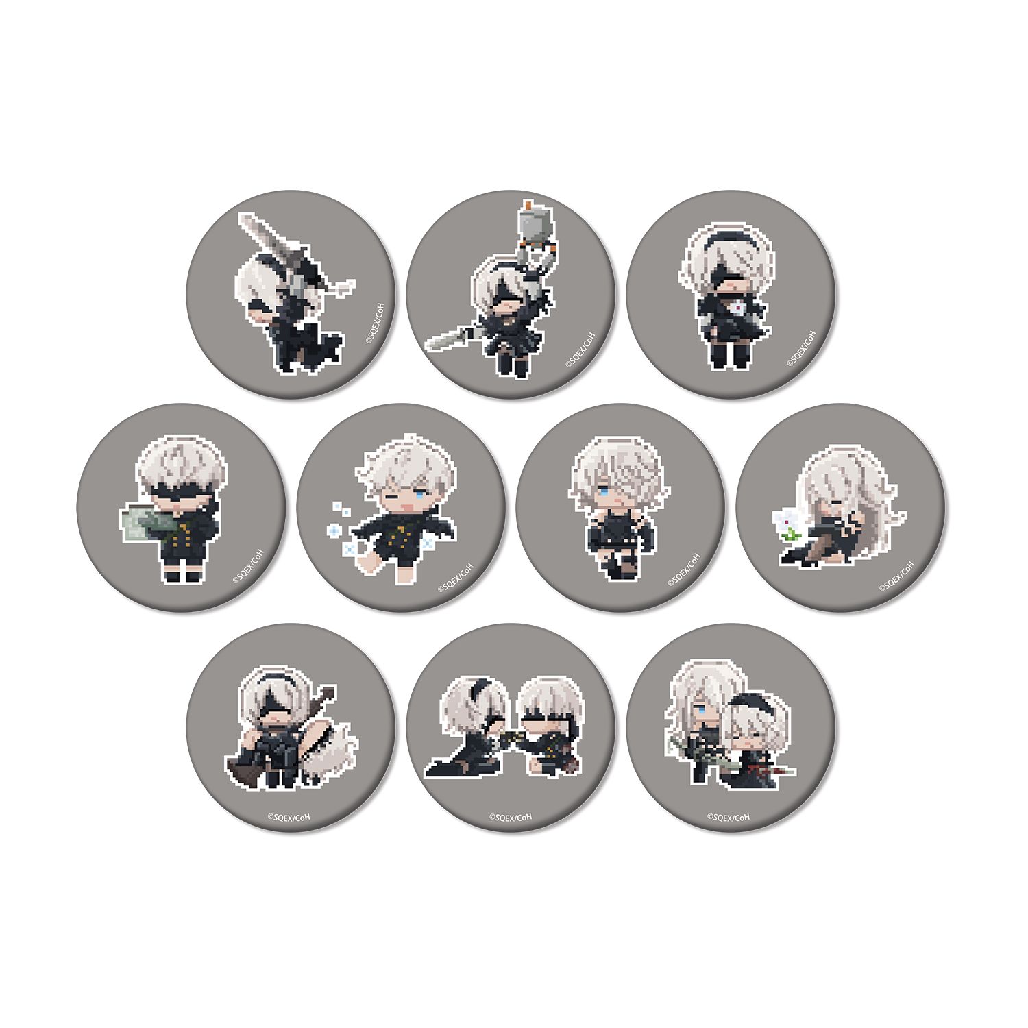 アニメ「NieR:Automata Ver1.1a」 トレーディング DOT DOT マット缶バッジ(単位/単品) 画像 2 | AniSmile