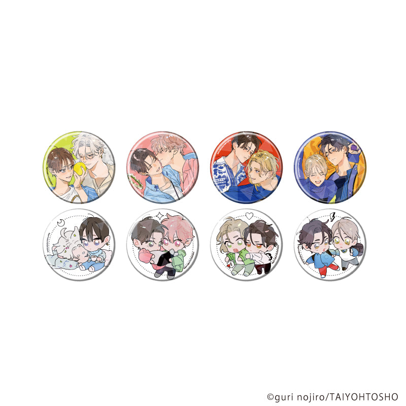 ホログラム缶バッジ(65mm)「野白ぐり A HOLIDAY Picnic Mood」01/ブラインド(全8種)(描き下ろしイラスト) - AniSmile