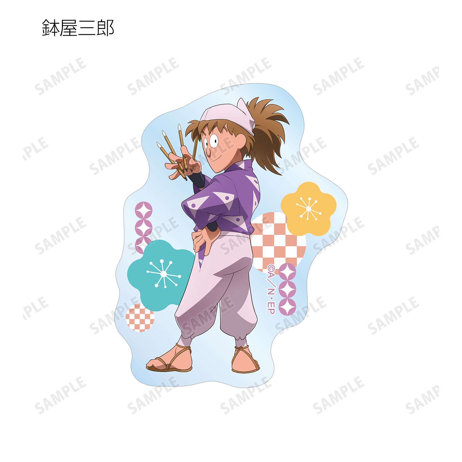 忍たま乱太郎 描き下ろし みんなで商いver. トレーディングダイカットステッカー ver.A(単位/単品) 画像 6 | AniSmile