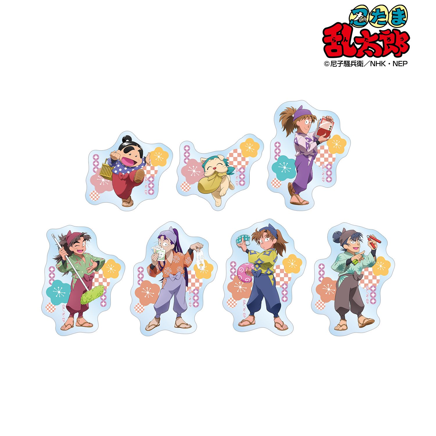忍たま乱太郎 描き下ろし みんなで商いver. トレーディングダイカットステッカー ver.B(単位/単品) 画像 2 | AniSmile