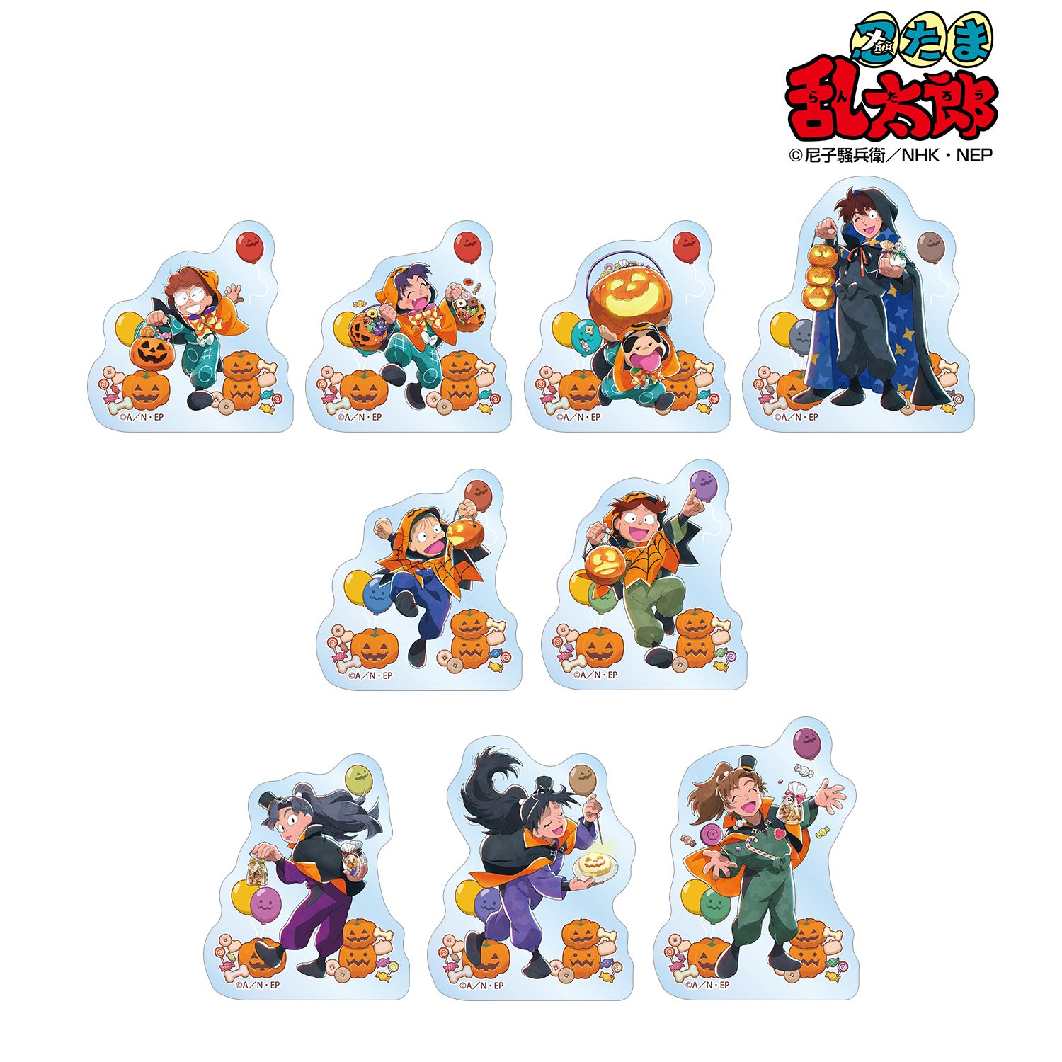 忍たま乱太郎 描き下ろし トリップ オア スウィートの段ver. トレーディングクリアダイカットステッカー(単位/単品) 画像 3 | AniSmile