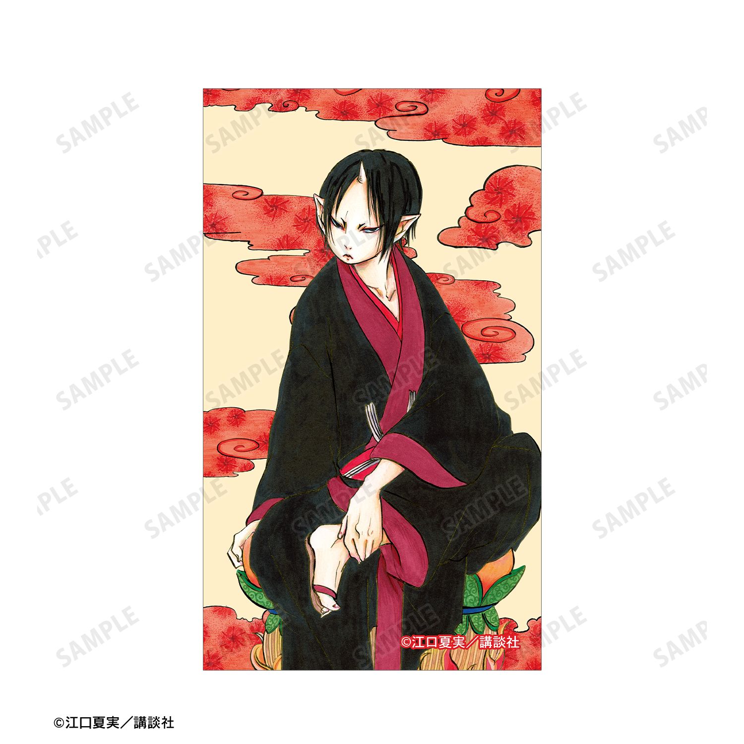 漫画『鬼灯の冷徹』 1巻表紙イラスト イラストカード&B8硬質ケースセット 画像 3 | AniSmile