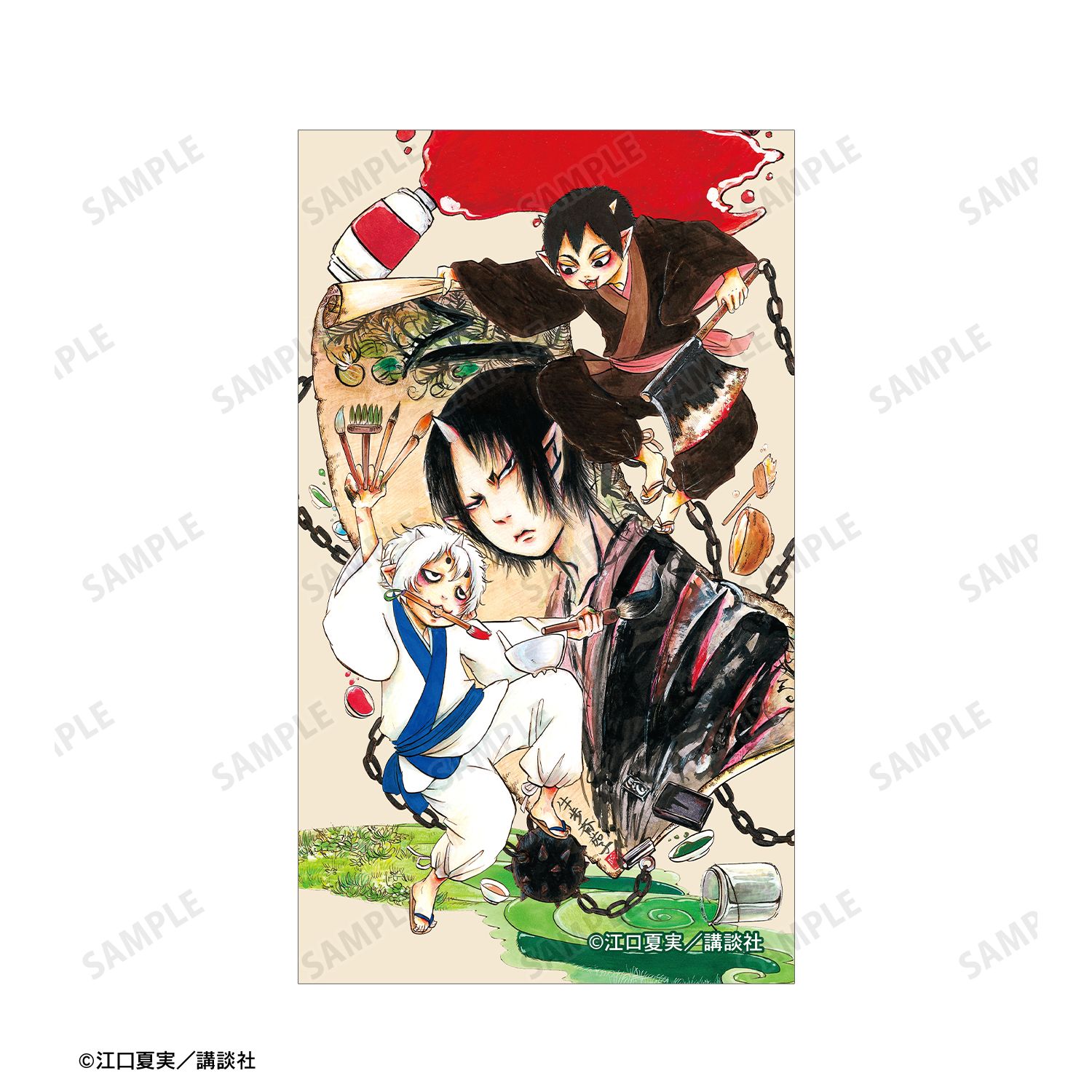 漫画『鬼灯の冷徹』 8巻表紙イラスト イラストカード&B8硬質ケースセット 画像 4 | AniSmile