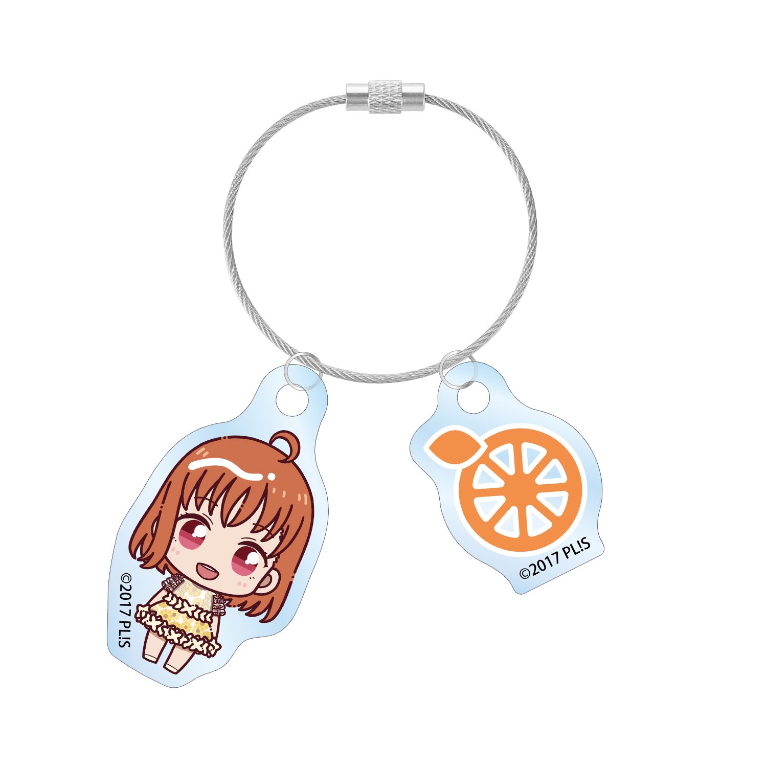 ラブライブ!サンシャイン!! 高海千歌 3rdソロコンサートver. ちょこんと! 2連ワイヤーアクリルキーホルダー - AniSmile