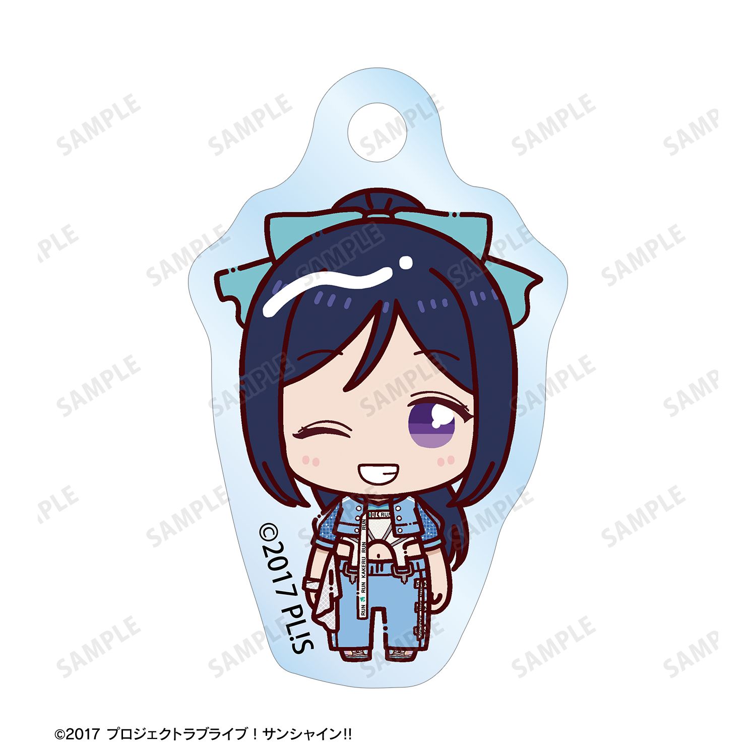 ラブライブ!サンシャイン!! 松浦果南 3rdソロコンサートver. ちょこんと! 2連ワイヤーアクリルキーホルダー 画像 3 | AniSmile