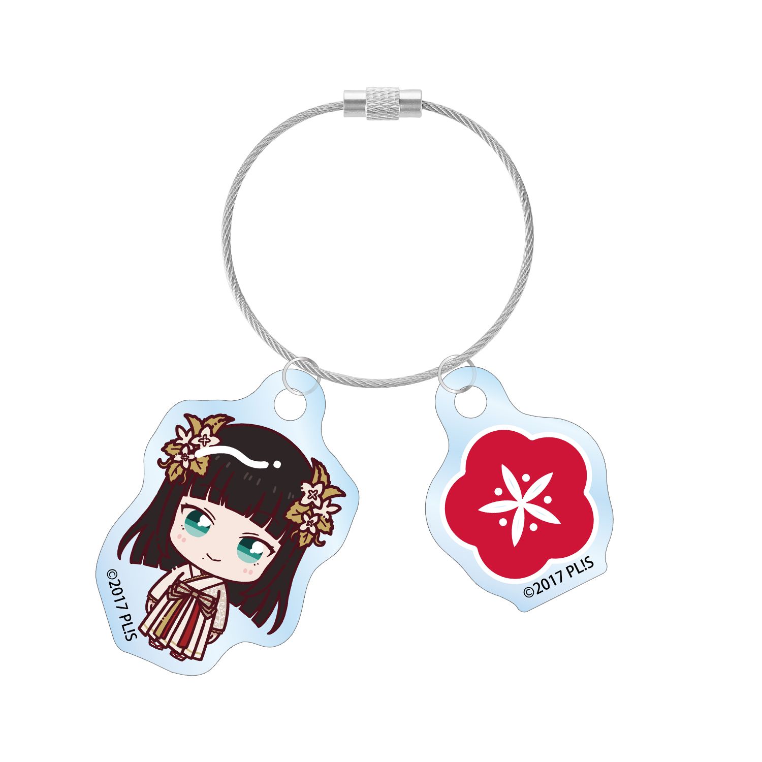 ラブライブ!サンシャイン!! 黒澤ダイヤ 3rdソロコンサートver. ちょこんと! 2連ワイヤーアクリルキーホルダー - AniSmile