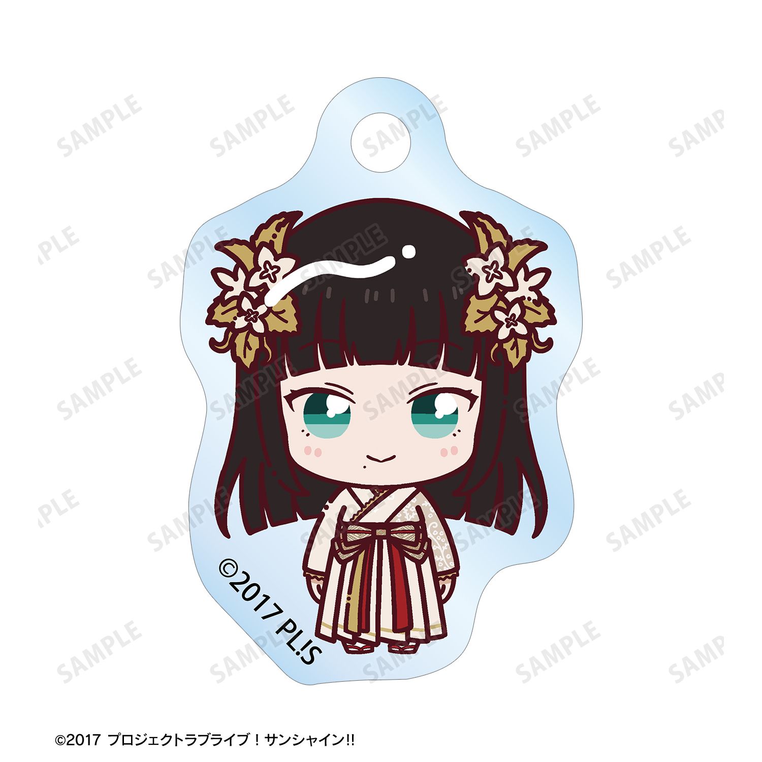 ラブライブ!サンシャイン!! 黒澤ダイヤ 3rdソロコンサートver. ちょこんと! 2連ワイヤーアクリルキーホルダー 画像 3 | AniSmile